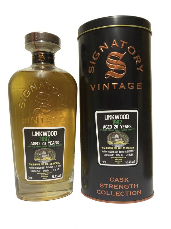 Linkwood 1997-2017 20y Cask Strength Collection Waldhaus am See Label